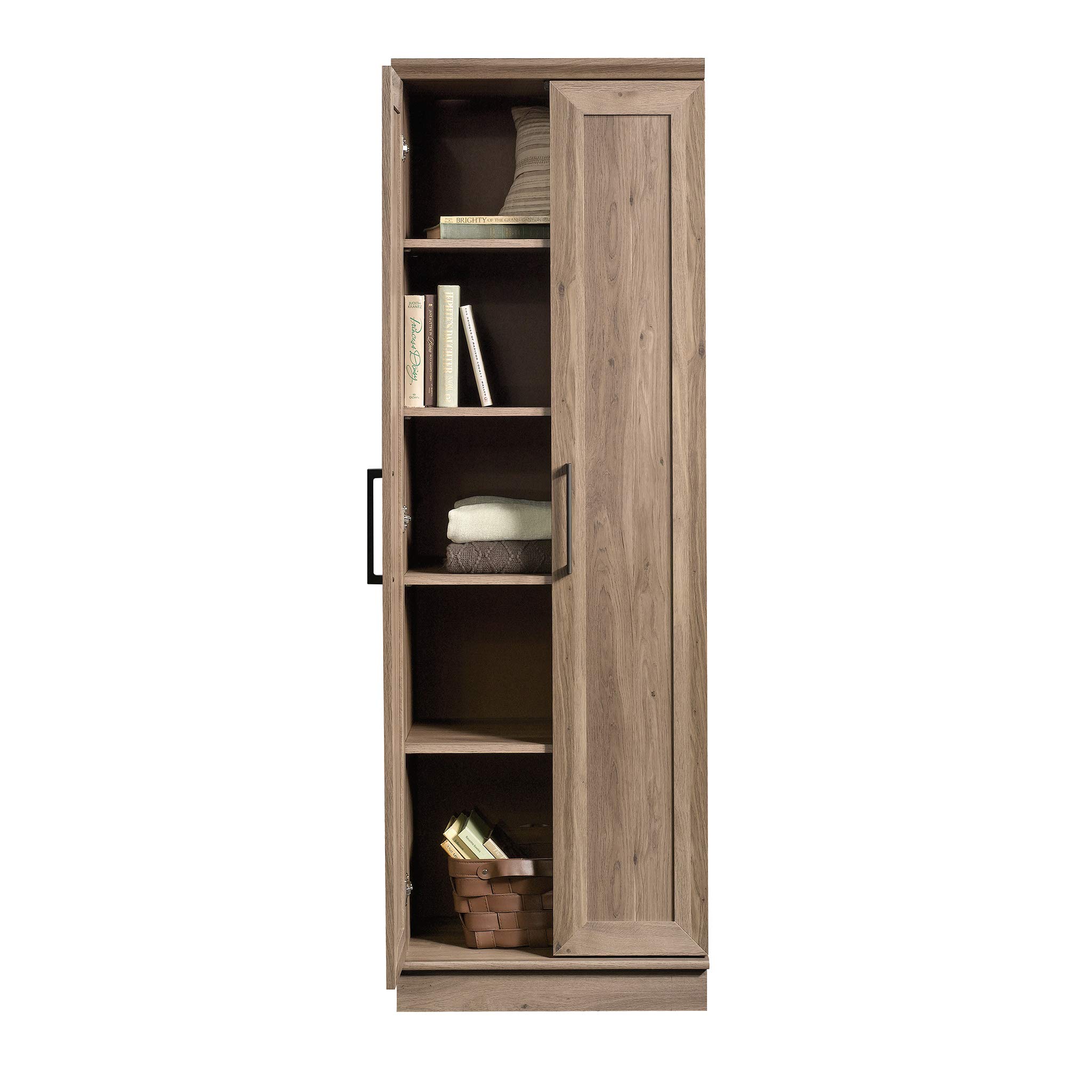 改Sauder HomePlus Two Door Storage Cabinet/Pantry Cabinet, Pacific Maple Finish