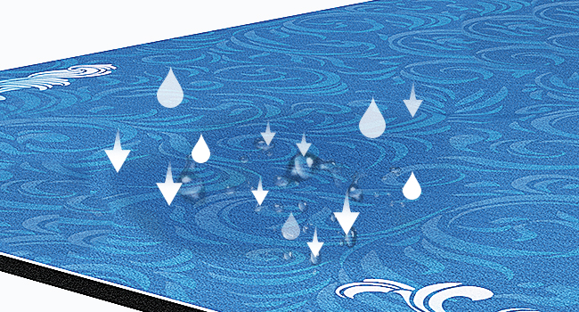 HAPBEAR Large Yoga Mat - 72x36'' Wide workout Mat, Suede Surface with TPE Layer, 1/4'' Thick for Cushioned Support, Non-Slip Yoga Mat, Suitable for Yoga, Pilates, Home and Gym Workouts