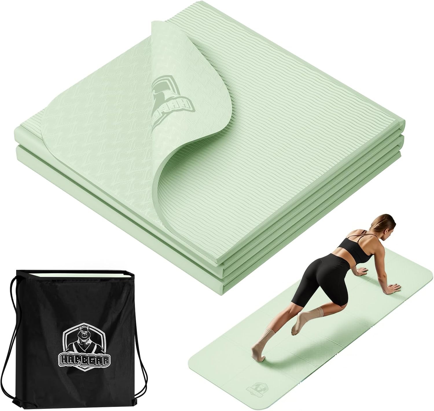 HAPBEAR Foldable Yoga Mat - 72
