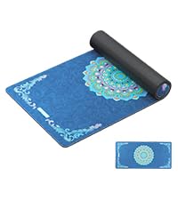HAPBEAR Large Yoga Mat - 72x36'' Wide workout Mat, Suede Surface with TPE Layer, 1/4'' Thick for Cushioned Support, Non-Slip Yoga Mat, Suitable for Yoga, Pilates, Home and Gym Workouts