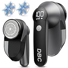 DBC Fabric Shaver-3-Speed Lint Remover Defuzzer-6 Blades LED