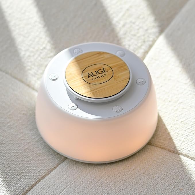 AUGE LIGHT White Noise Sound Machine, Sound Machine for Sleep Kids Adults, Baby White Noise Machine with 3 Timer Modes, Noise Machine for Baby Kids Adults, 30 Soothing Sounds 32 Volume Levels