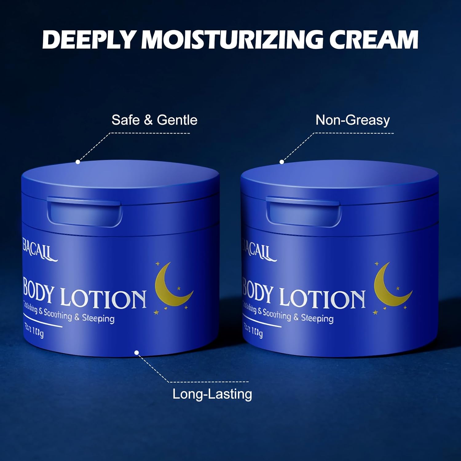 Body Lotion with Deep Moisturizing, Body Moisturizer Cream for Repair Dry Skin, Non-Greasy & Fast Absorbing, Fragrance-Free