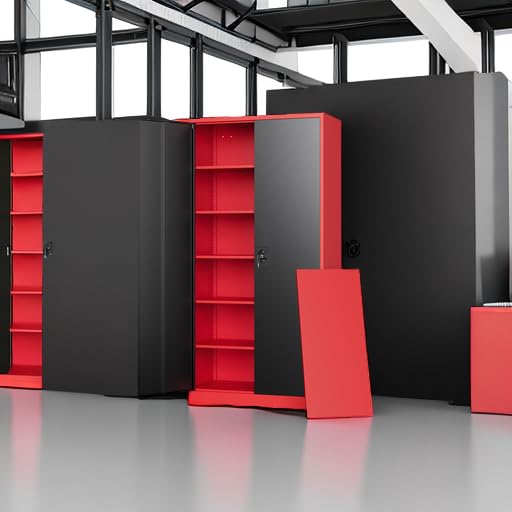 Metal Garage Storage Cabinets with Lock Door and Adjustable Shelves, Steel Tool Cabinets for Home,Office,Warehouse Organisieren