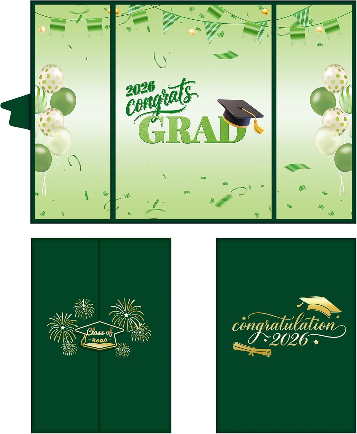 2026 Graduation Decorations Class of 2026 Guest Book – Orange Sign in Book Alternative 18x12 Inch Tri-Fold Signature Board for High School College Party Congrats Grad Keepsake Orange