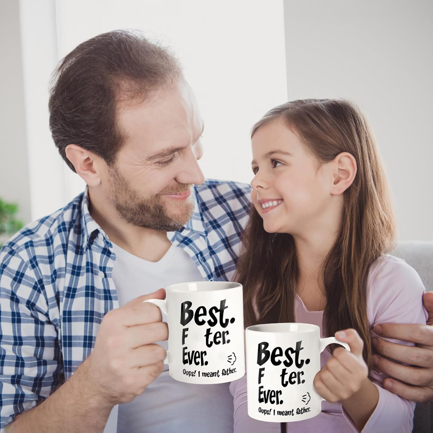 Fathers Day Funny Gifts for Dad Husband Him from Daughter Son Kids Wife - 11 OZ Ceramic Coffee Mug - Stocking Stuffers for Christmas Xmas,Birthday, Anniversary Gag Presents Ideas for PaPa Step Dad