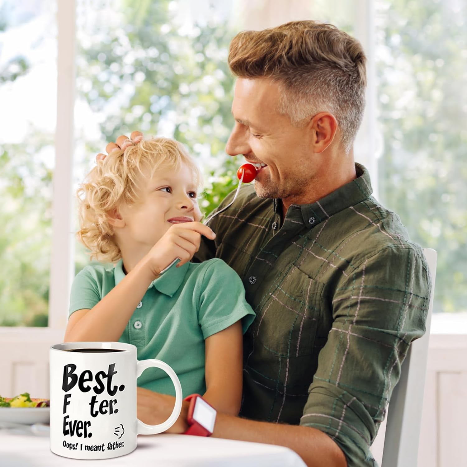 Fathers Day Funny Gifts for Dad Husband Him from Daughter Son Kids Wife - 11 OZ Ceramic Coffee Mug - Stocking Stuffers for Christmas Xmas,Birthday, Anniversary Gag Presents Ideas for PaPa Step Dad
