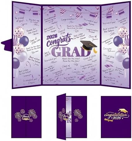 2026 Graduation Decorations Class of 2026 - Green Graduation Guest Book Sign in Board Graduation Signature Book for College & High School Party Supplies Graduation Gifts Green