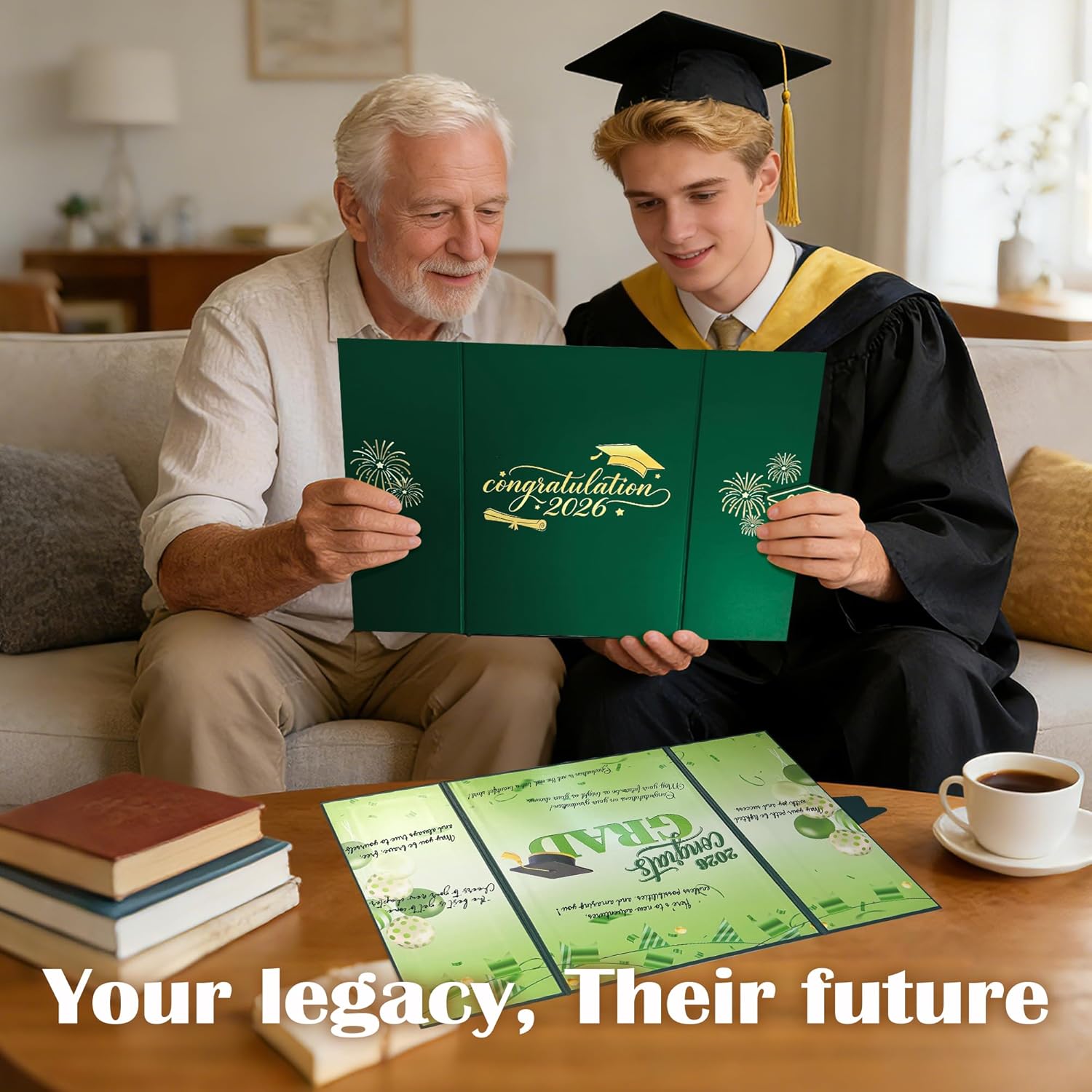 2026 Graduation Decorations Class of 2026 - Green Graduation Guest Book Sign in Board Graduation Signature Book for College & High School Party Supplies Graduation Gifts Green