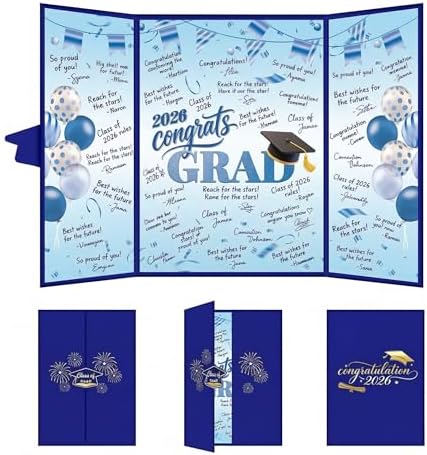 2026 Graduation Decorations Class of 2026 - Green Graduation Guest Book Sign in Board Graduation Signature Book for College & High School Party Supplies Graduation Gifts Green