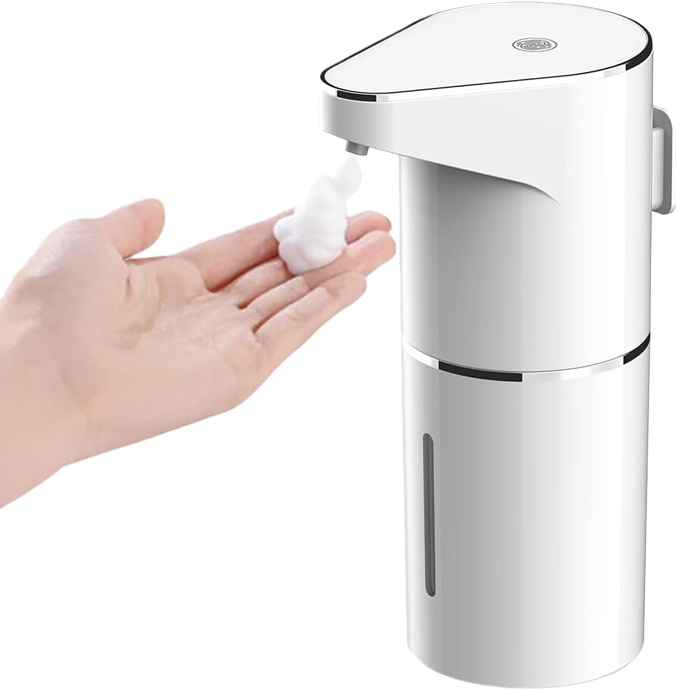 Automatic Sensor-Activated Foam soap Dispenser, 3-Level Adjustable Touchless Smart Hand & Dish Soap Dispenser, USB Rechargeable, 11.84oz/350mL Wall Mounted for Bathroom Kitchen, Restaurant