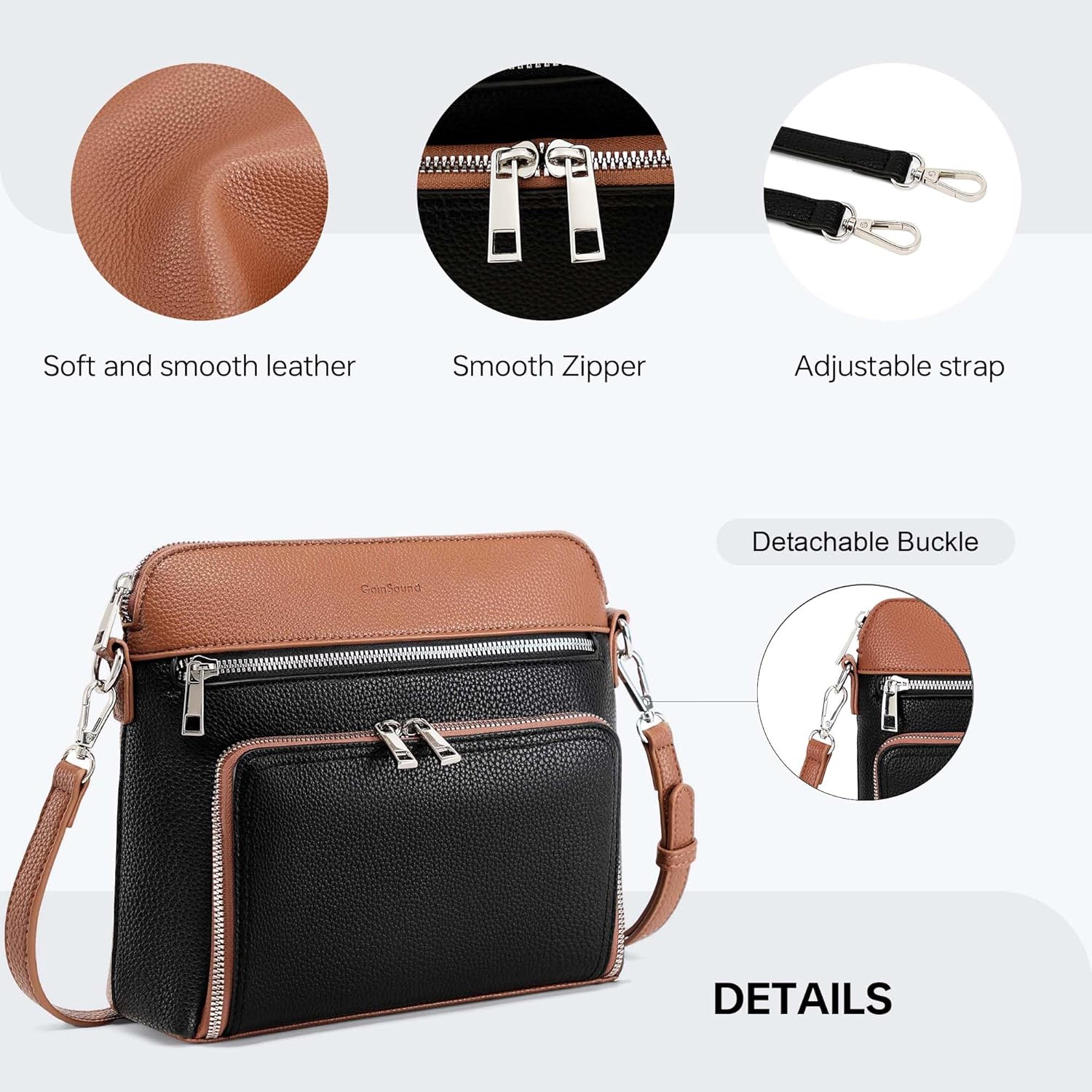 Crossbody Purses for Women Small Crossbody Bags for Women with Built in RFID Wallet