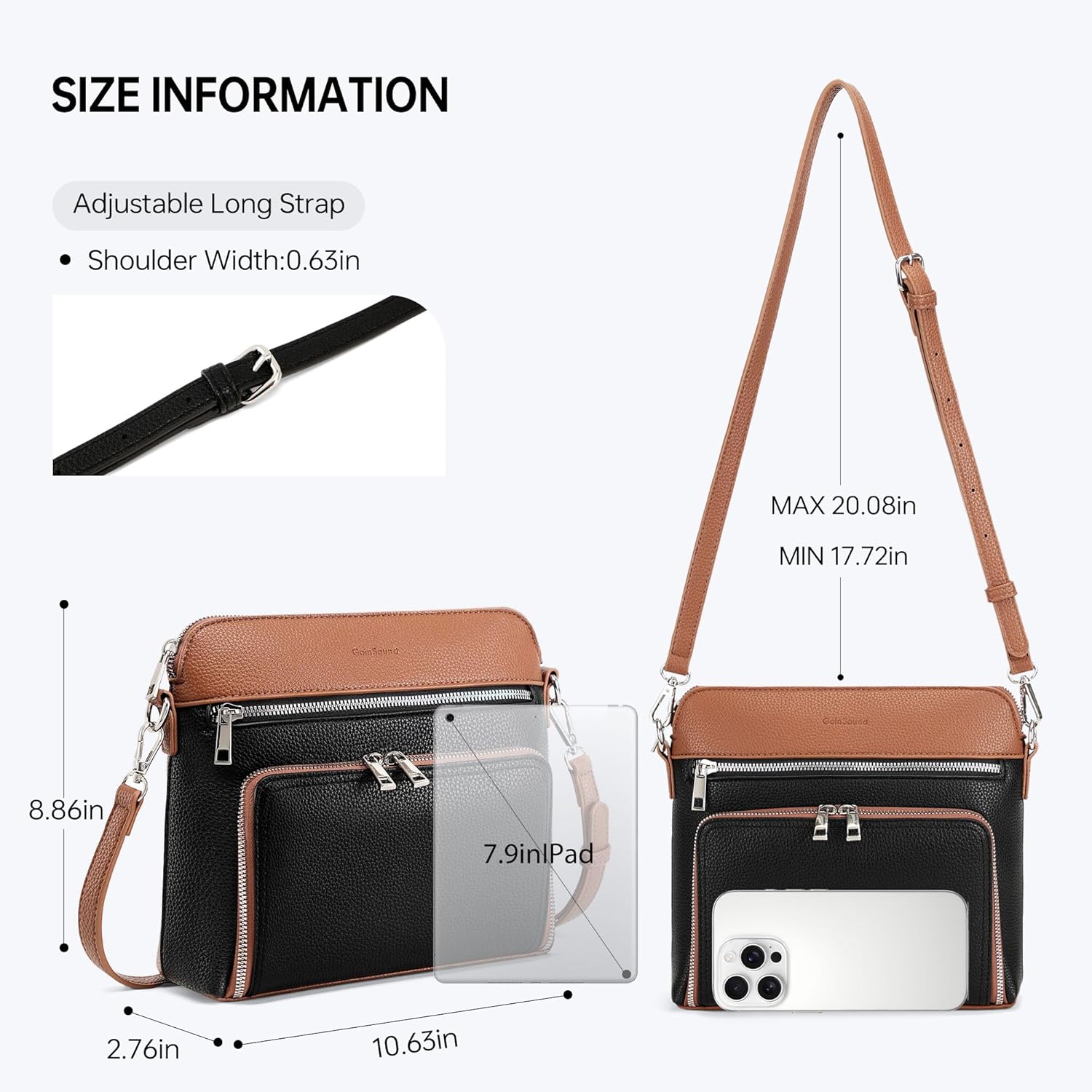 Crossbody Purses for Women Small Crossbody Bags for Women with Built in RFID Wallet
