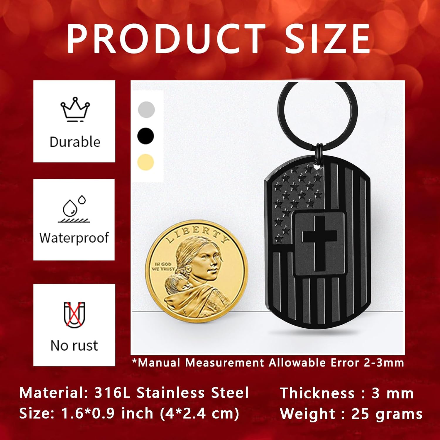 DuoDiner Graduation Christian Gifts - Keychain Gifts for Men Religious Mens Gifts