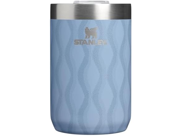 Stanley Everyday Camp Cup 12oz | Drink Through Lid | Cup for Coffee, Tea and Drinks | Insulated Stainless Steel | BPA-Free | Slate Blue Drift