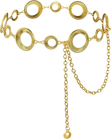 Fashion Ladies Waist Chain, Chunky Metal Chain Belts for Women