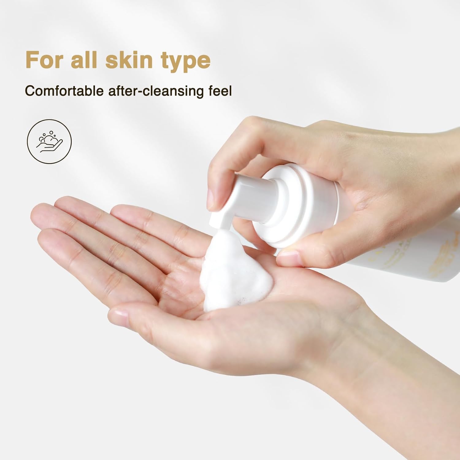 Face Cleanser Amino Acid Foaming Cleanser - Gentle Facial Cleansing Foam for All Skin Types