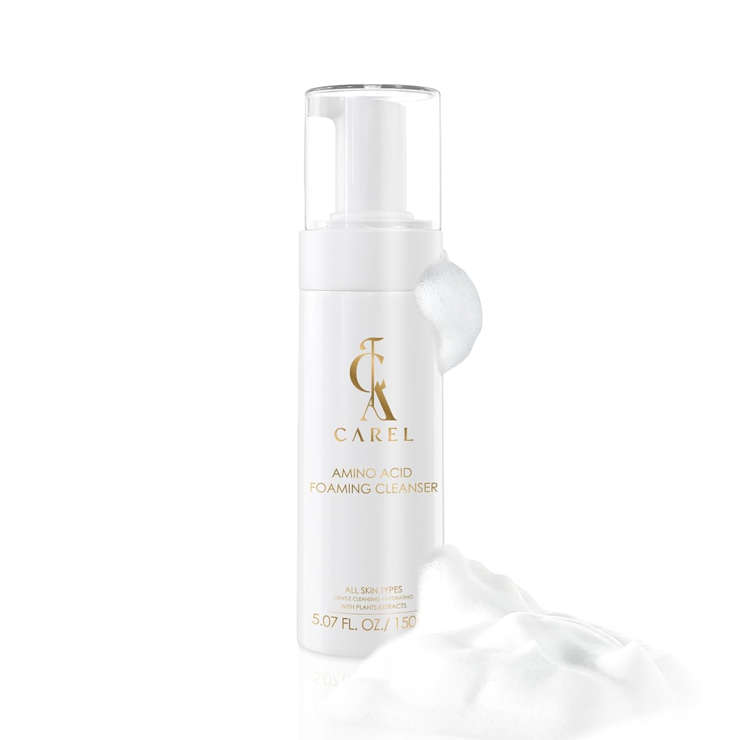 Face Cleanser Amino Acid Foaming Cleanser - Gentle Facial Cleansing Foam for All Skin Types