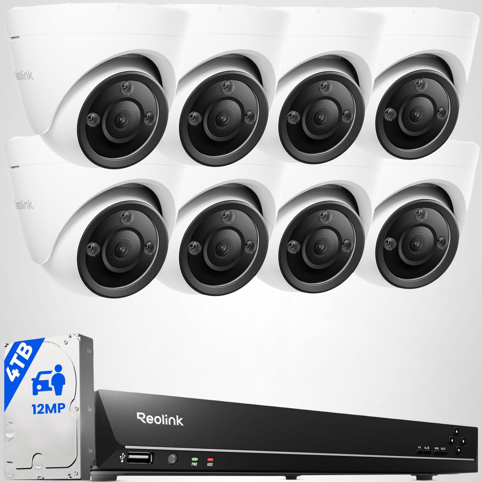 ARPHA 4K Indoor Security Camera, WiFi Pet Camera for Home Security with PIR Human Detection, Sound Detection, Night Version Two-Way Talk, Support TF Card & Cloud