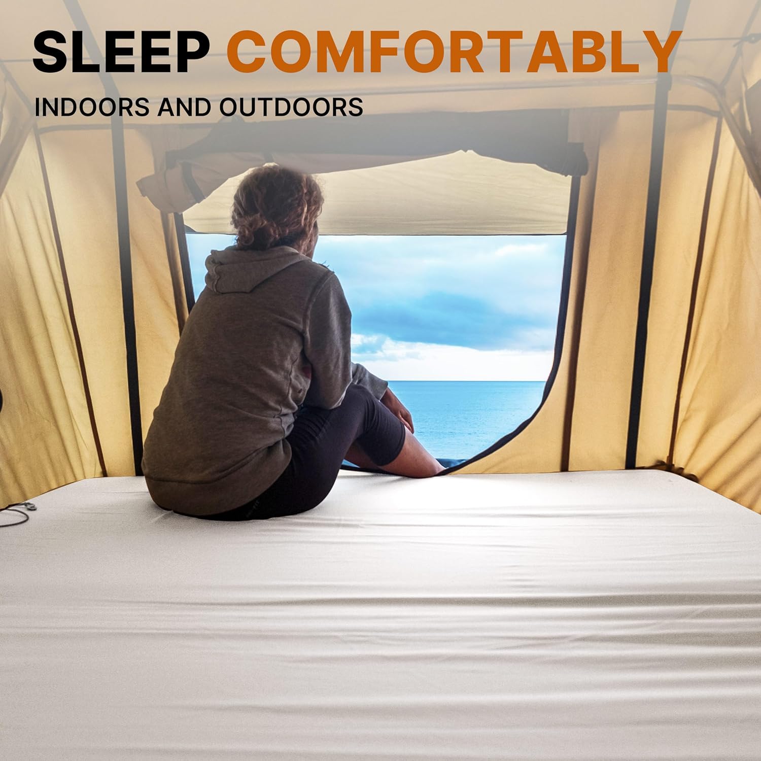 Floor GAIALOOP Memory Foam Car Camping Bed Glamping Roll Up Futon Mattress, Japanese Floor Sleeping Mat Camp Cot Mattress Pad Travel Guest Side Sleepers [Cot: 72 * 24 * 3'']