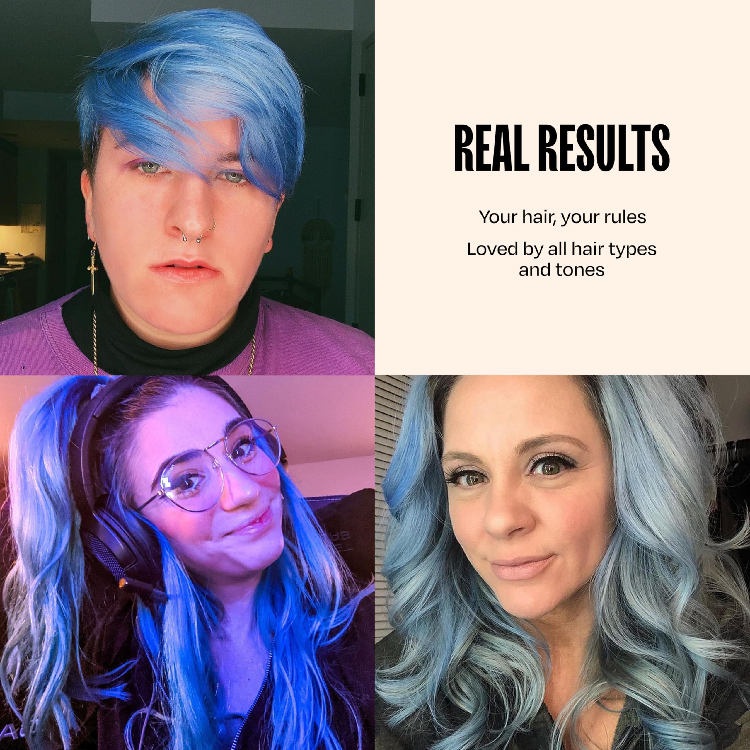 Blue Hair Spray, Temporary Hair Color Spray for Kids, Women, Men, One-Day Temporary Blue Hair Dye, Washable Hair Wax Color, Natural Hair Strong Style for World Cup 2026, Party, Cosplay (4.06 OZ)