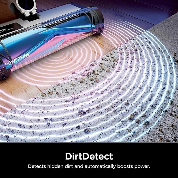 Shark R-IW1120 Detect Pro Cordless Stick Vacuum with PowerFins Brushroll, Stick/Handheld (2-in-1), Ash Purple/Grey - Certified Refurbished