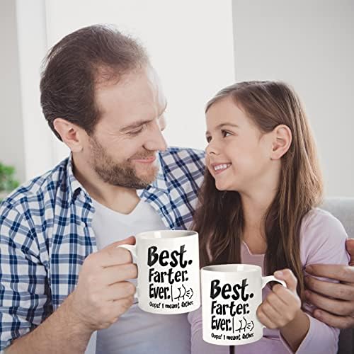 Fathers Day Funny Gifts for Husband Dad Him from Daughter Son Kids Wife - 11 OZ Ceramic Coffee Mug - Stocking Stuffers for Christmas Xmas,Birthday, Anniversary Gag Presents Ideas for PaPa Step Dad