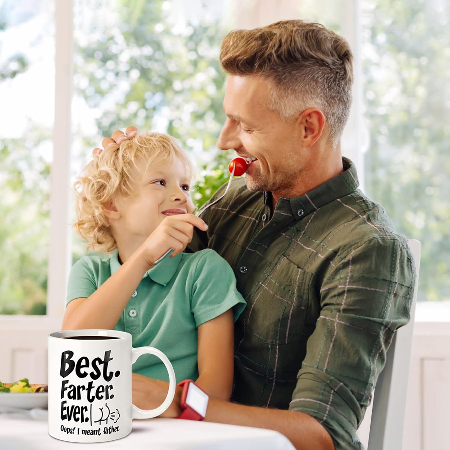 Fathers Day Funny Gifts for Husband Dad Him from Daughter Son Kids Wife - 11 OZ Ceramic Coffee Mug - Stocking Stuffers for Christmas Xmas,Birthday, Anniversary Gag Presents Ideas for PaPa Step Dad
