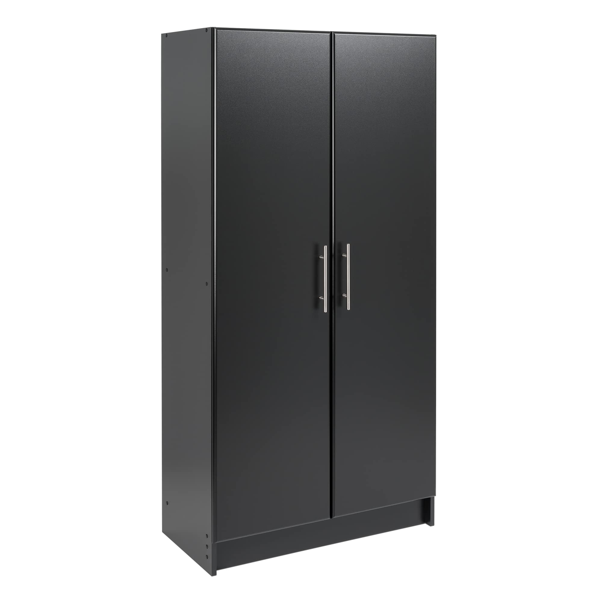 改Prepac Elite 24" Storage Cabinet, Black Storage Cabinet, Bathroom Cabinet, Pantry Cabinet with 3 Shelves 16" D x 24" W x 65" H, BES-2464