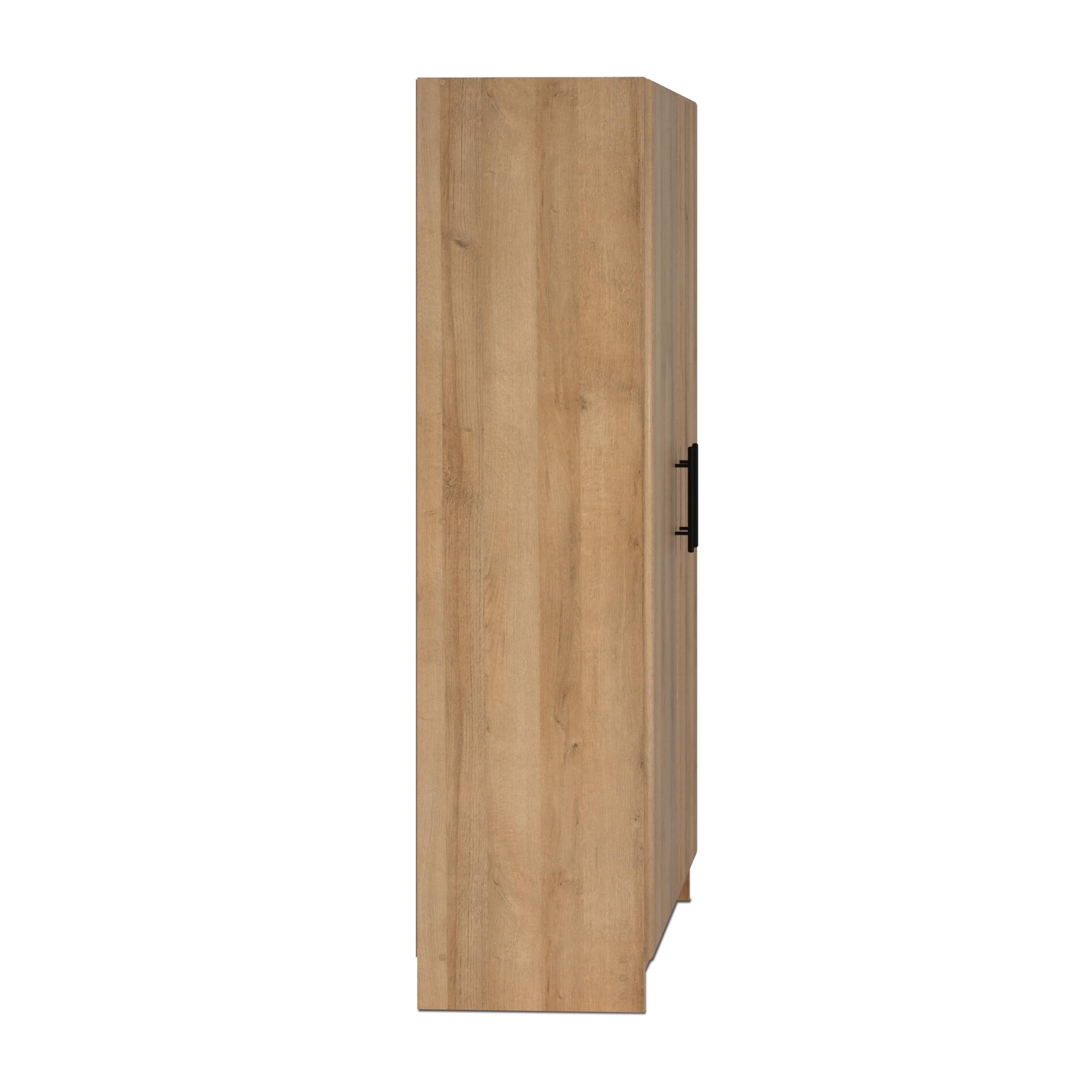 Elite 24" Storage Cabinet, Black Storage Cabinet, Bathroom Cabinet，Pantry Cabinet with 3 Shelves