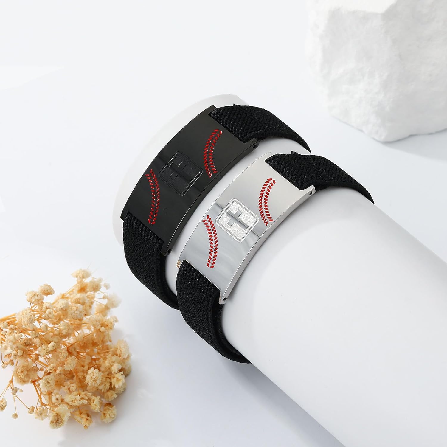First Communion Gifts-Baseball Cross Bracelet for Boys Men,Christian Religious Confirmation Baptism Bible Jewelry Gifts for Men Boys Kids