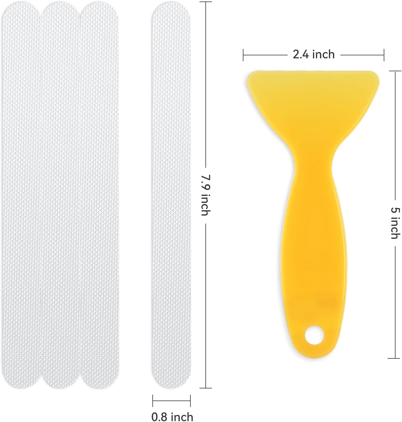 AGPTEK 36PCS Clear Bathtub Non Slip Stickers - Anti Slip Shower Strips for Bathroom Pool Stairs