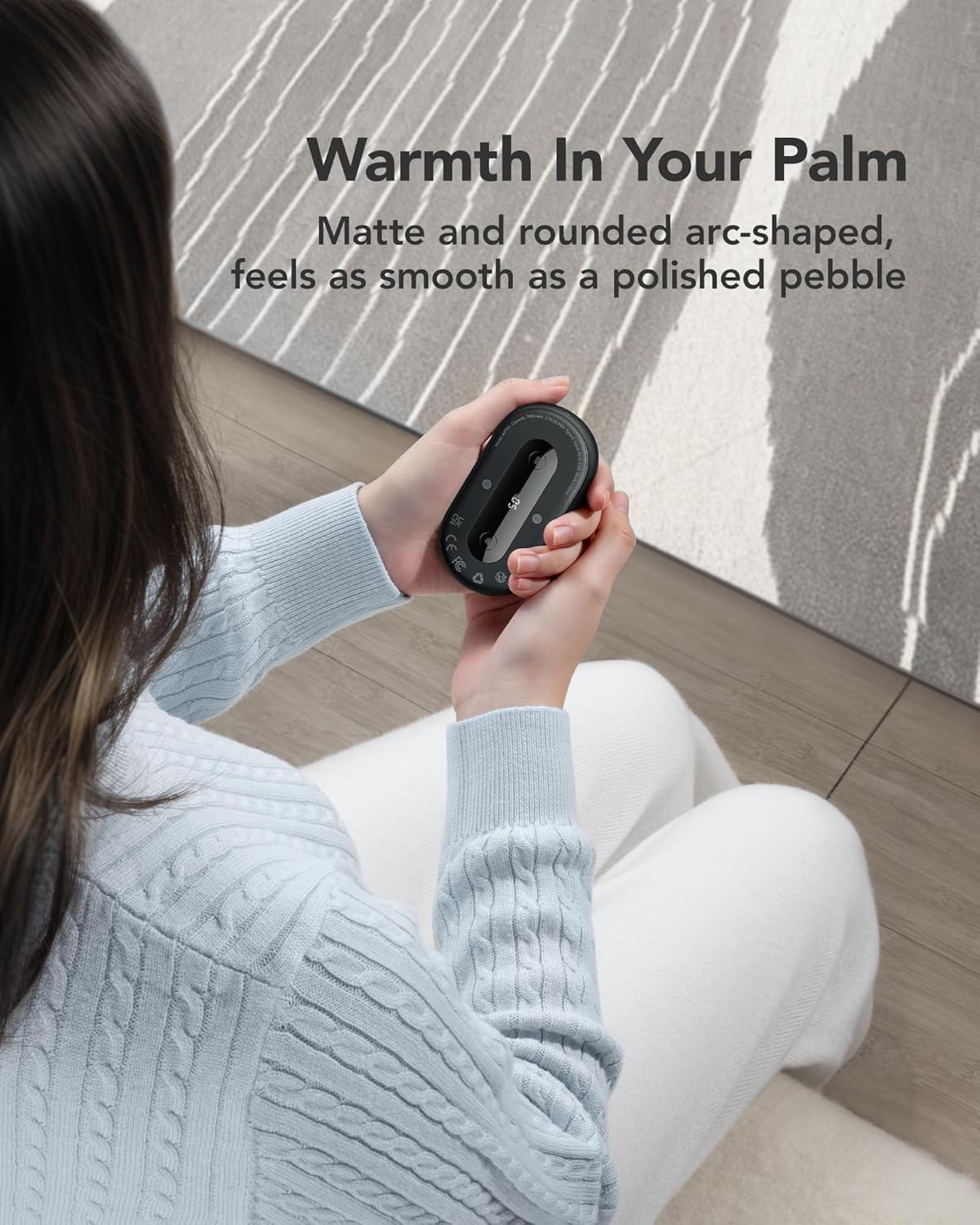 Alloy Hand Warmers, 2 Packs - Instant Heating UP 131°F Heat, 7000 mAh Reusable Pocket Heater - 15 Hour Heat for Outdoor Activities for Hiking, Skiing, Hunting, Camping