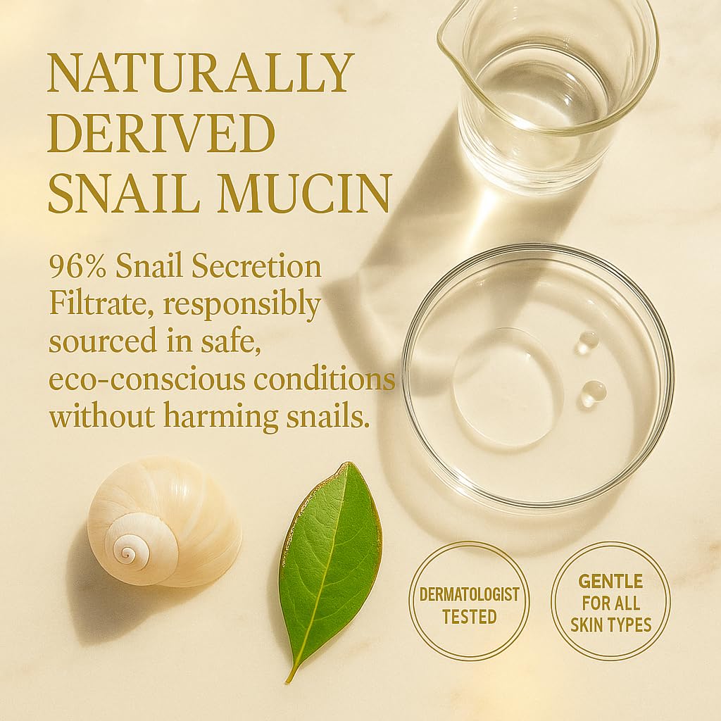 Advanced Snail 96% Mucin Power Essence 120ml, Neatique SE96 Hydrating & Repairing Snail Mucin Serum for Face with Snail Secretion Filtrate for Wrinkles & Dull Skin & Fine Lines, 4 fl.oz