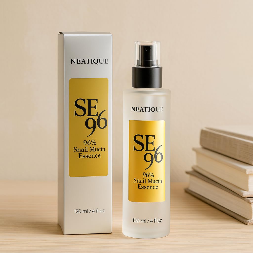 Advanced Snail 96% Mucin Power Essence 120ml, Neatique SE96 Hydrating & Repairing Snail Mucin Serum for Face with Snail Secretion Filtrate for Wrinkles & Dull Skin & Fine Lines, 4 fl.oz