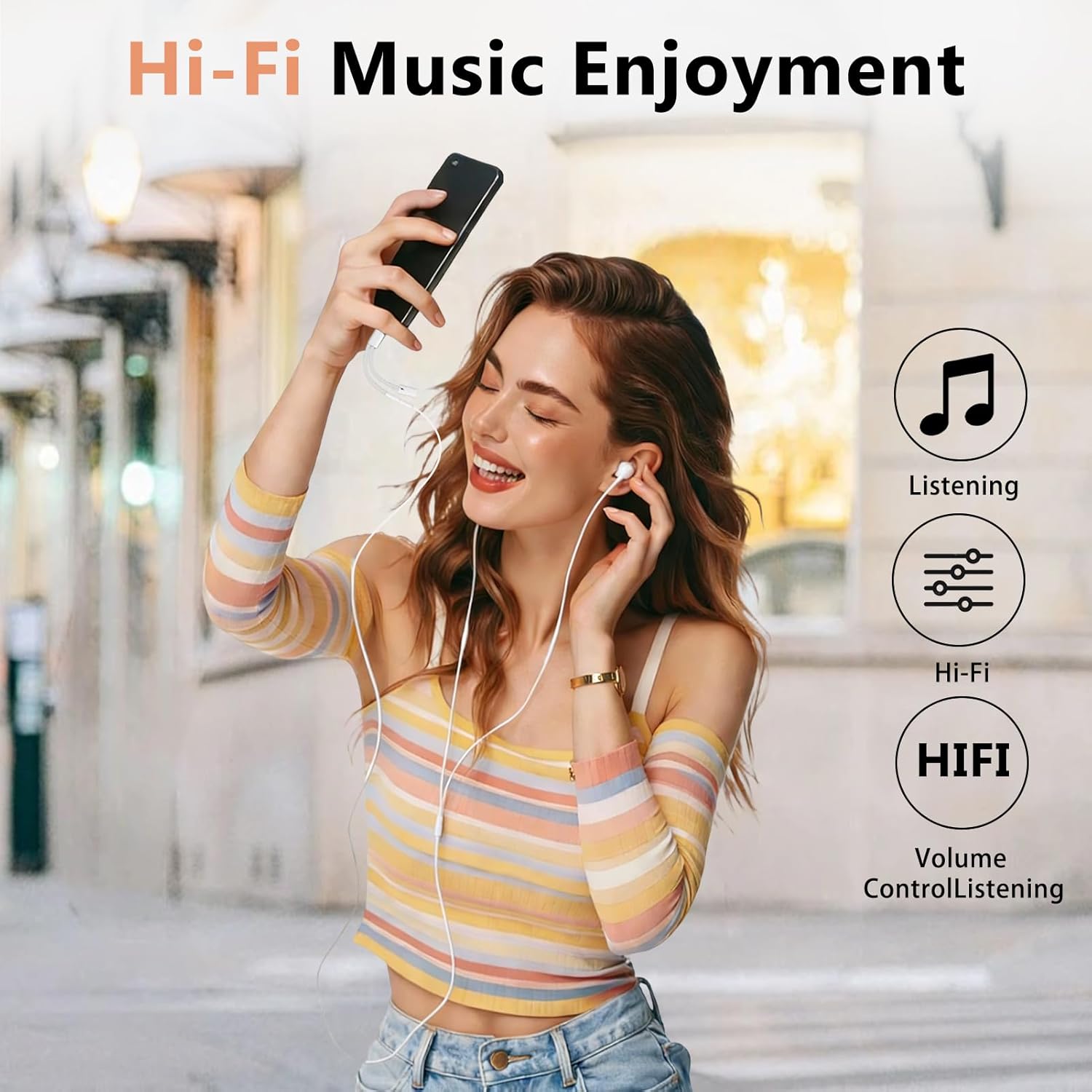 KikoSaka USB C to 3.5mm Audio Adapter 2 in 1 USBC to Headphone Jack Adapter with PD Fast Charging Dongle Cable Type C to Aux for iPhone 17 16 15, Galaxy