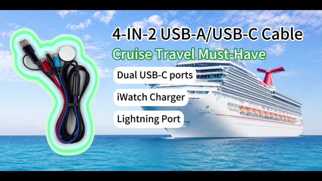IDISON Multi Charging Cable (2Pack 6ft), 3 in 1 Charging Cable Travel Essentials Nylon Braided Cord USB Port iPhone Charger Cord with Type C Micro Lightning USB for Apple iPhone Android Phone