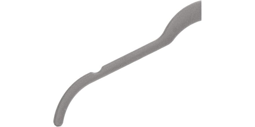 Amazon Basics Space Saving Slim Velvet Non-Slip Clothes Hangers, Sturdy, Gray/Silver, 100-Pack