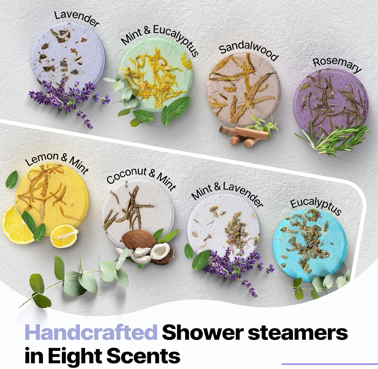Shower Steamers Aromatherapy Birthday Gifts for Women - SWCANDY 8 Pcs Mothers Day Gifts, Mom Wife Daughter Grandma Sister Her Self Care with Natural Essential Oils Relaxation Home SPA Travel Holidays