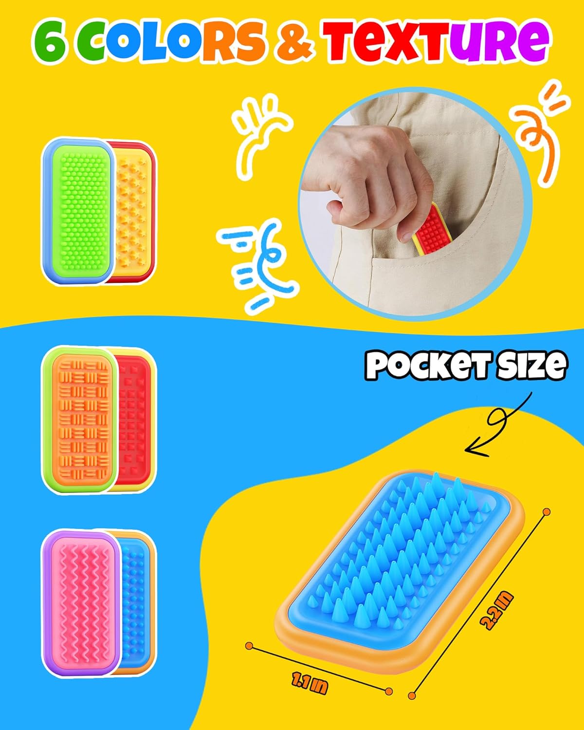Magnetic Sensory Fidget Toys – Prism Rise & Pulse Line Style Silicone Sliders for Anxiety Relief, Autism & Office Focus, Travel Desk Must-Have for Adults & Kids