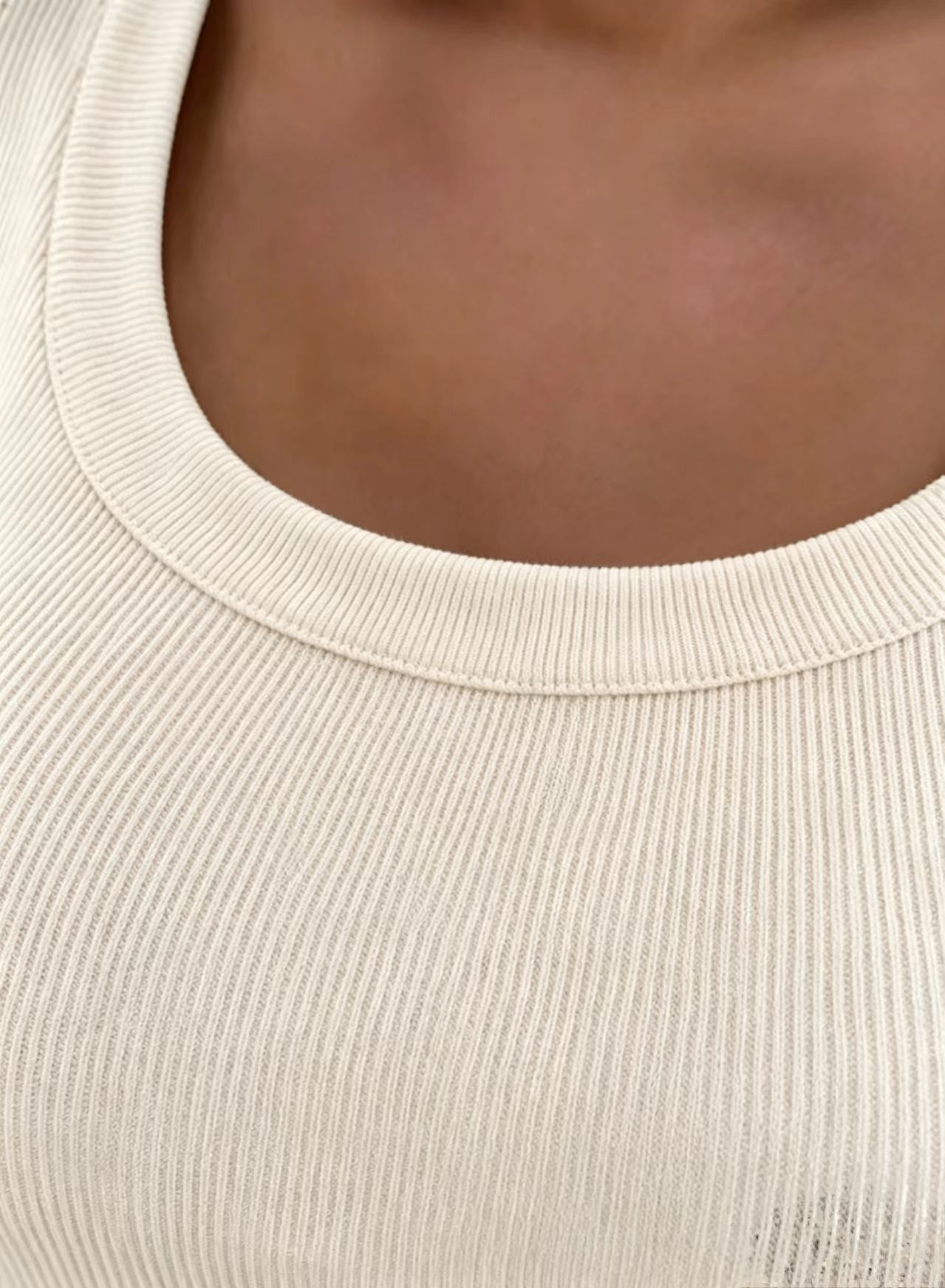 GKBK Ribbed Short Sleeve Tee - Scoop Neck Slim Fit Basic Top