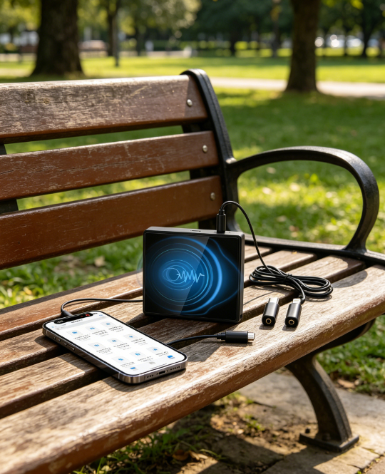 Voice Activated Recorder with Built-in Speaker-One-Button Control-Magnetic-Data Backup