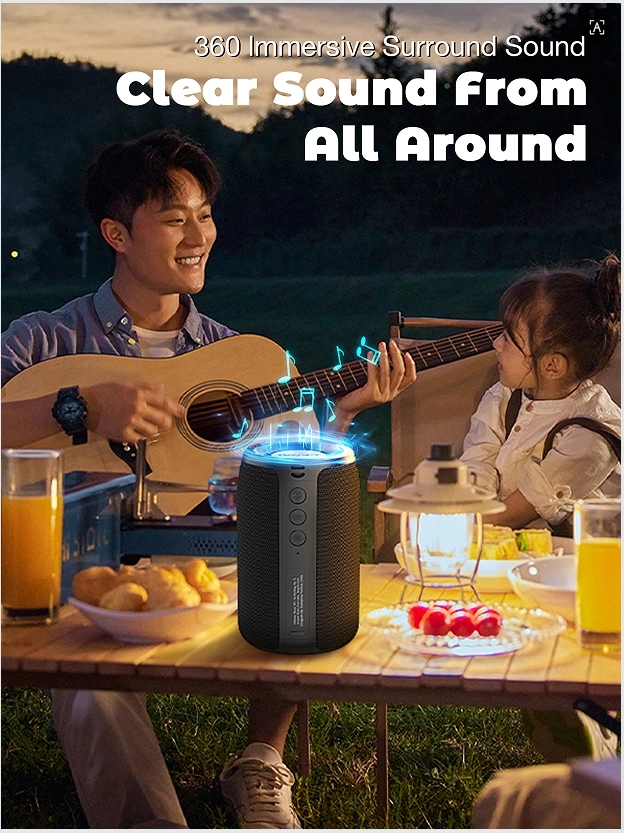 GENAI B26 Waterproof Bluetooth Speaker-Portable-Deep Bass-4H Playtime-Hands-Free Calling