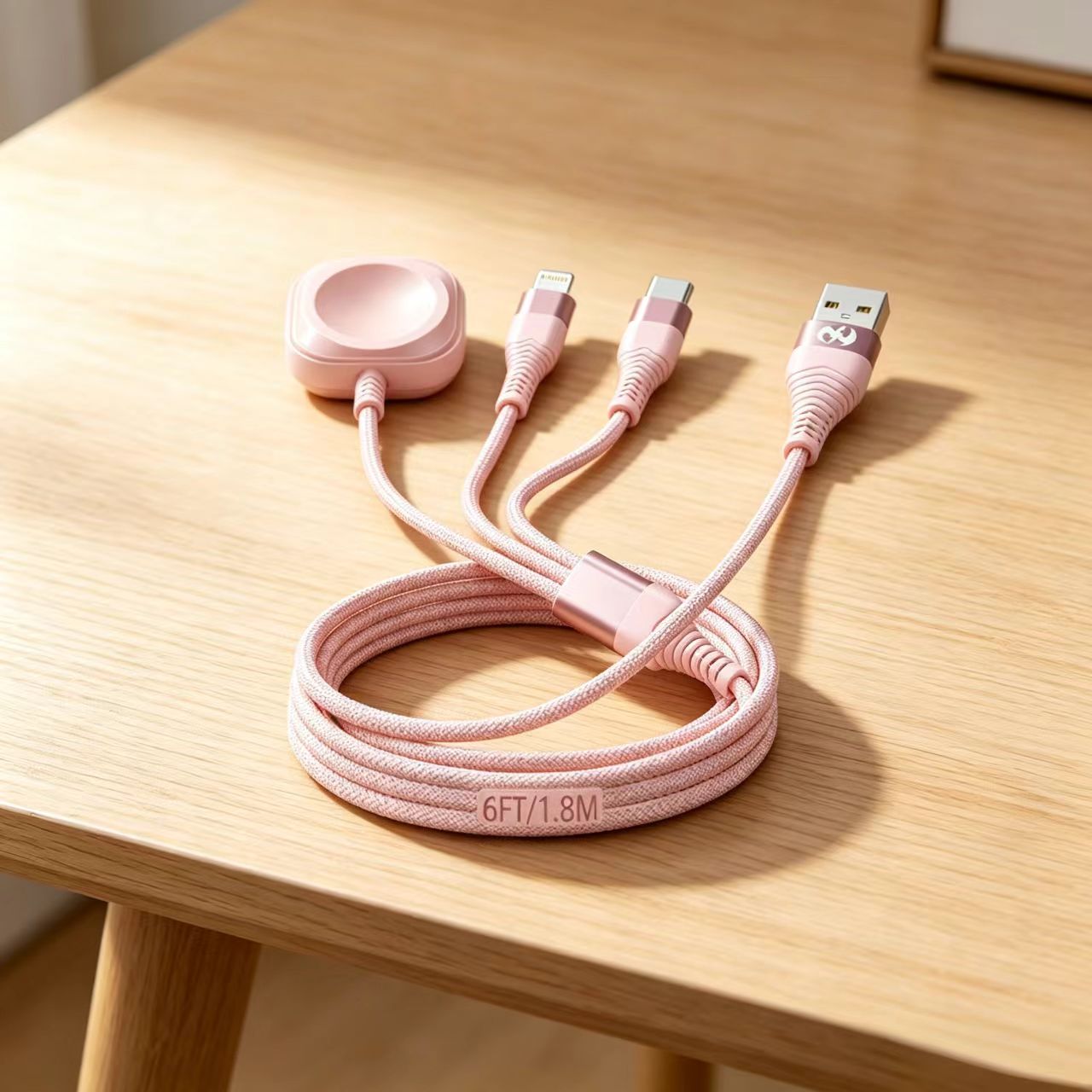 4ft-4in1-multi charging cable-AppleWtch-iPhone-Android-USB-C-Lightning-fast