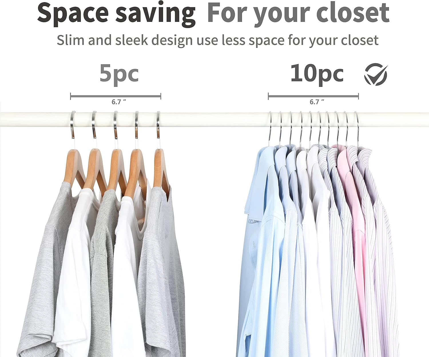 Non Slip Hangers-Heavy Duty Durable Clothes Hangers with Anti-slip Design for Various Coats