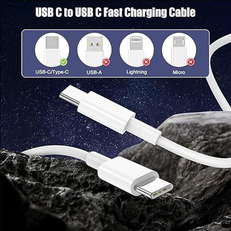 IFEART 3.3 FT/1M USB C to USB C Cable for iPhone 16 15 Pro Max Plus, MacBook Air MacBook Pro Charger, iPad Pro 13 12.9 11 inch, iPad Air 5 4, Mini 6, Pixel 7 Pro, Type C Fast Charging Cord