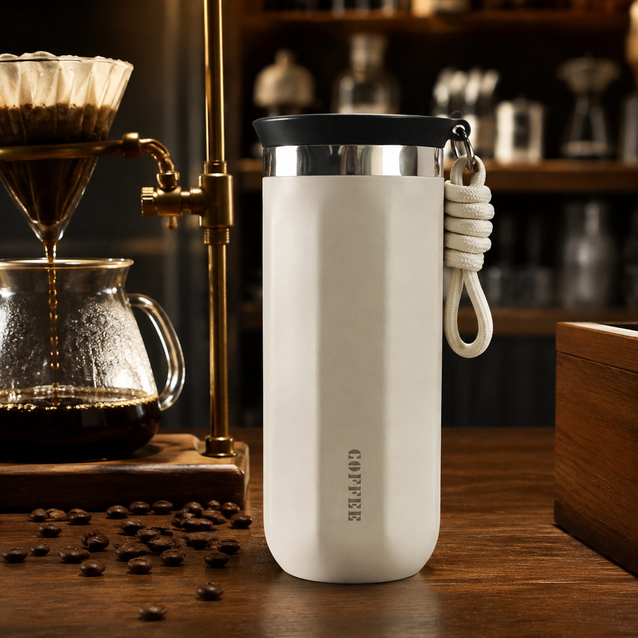 Stainless steel coffee mug-Portable Stainless steel tumbler Vacuum Insulated Travel Cup for Car Office 12oz/17oz